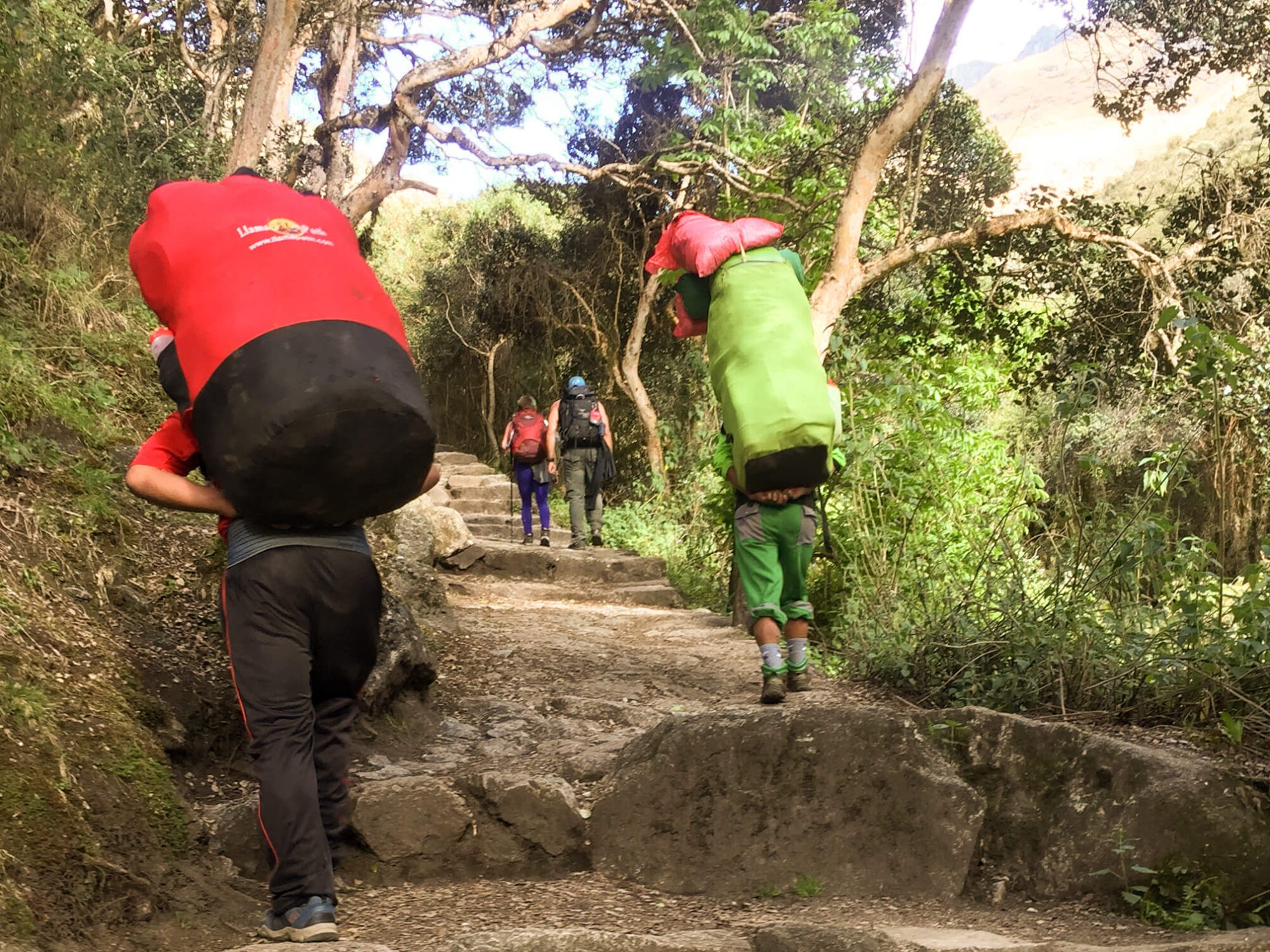 porters on the inca trail