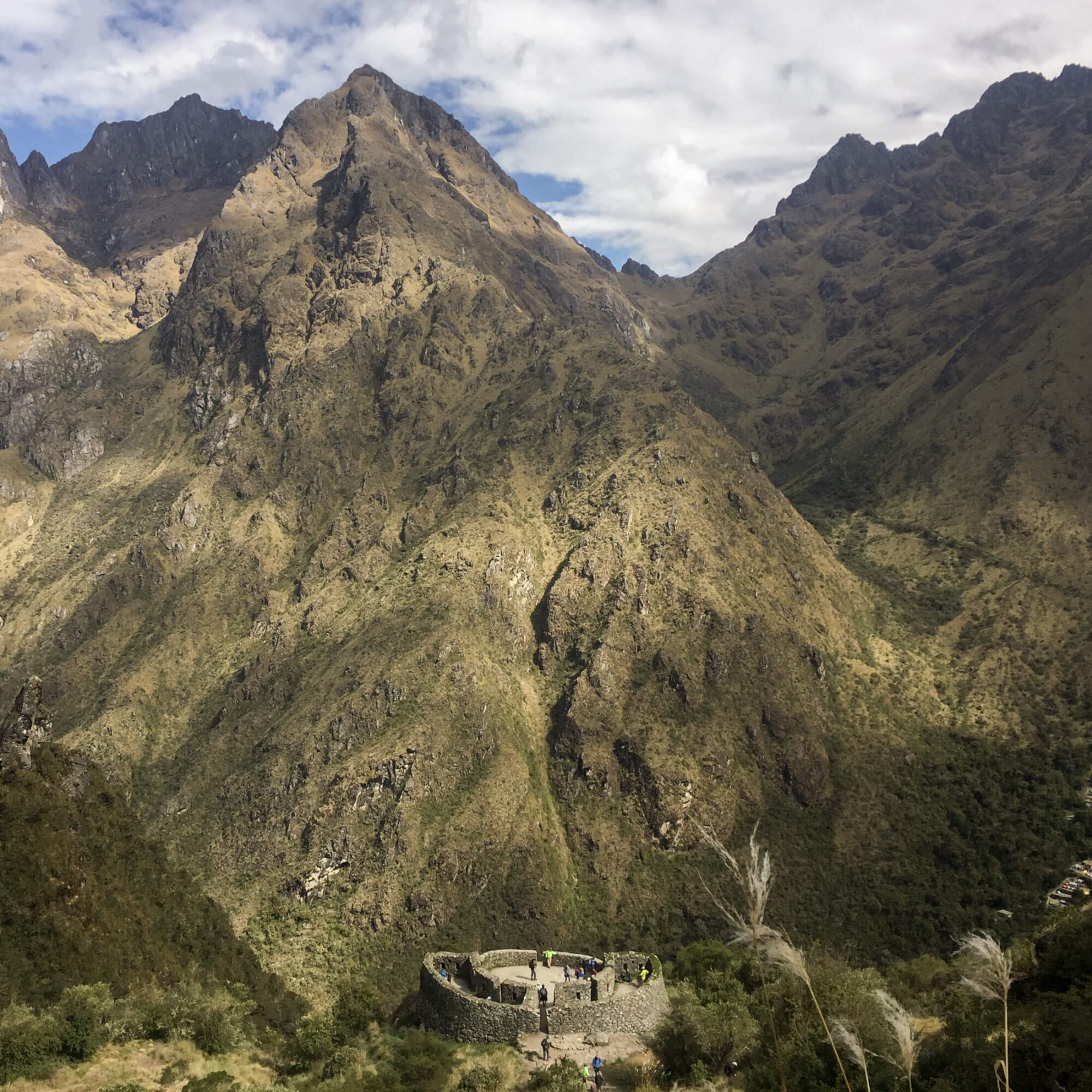 View from a pass on the inka trail