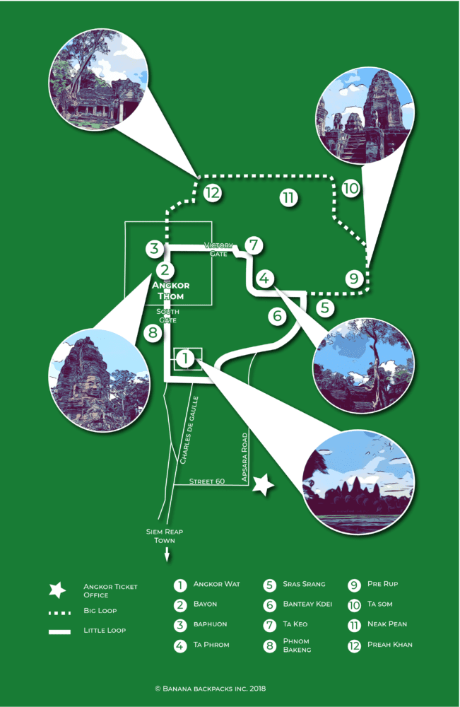 Map of Angkor Wat