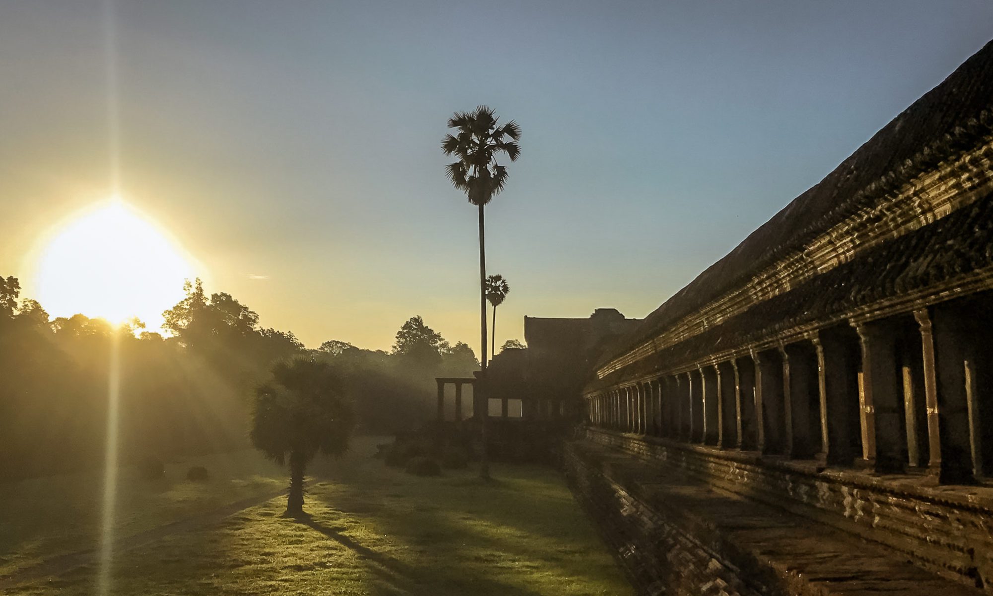 Angkor Wat at Sunrise a stop on the Cambodia Itinerary