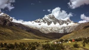 Corillera Blanca mountains in Peru