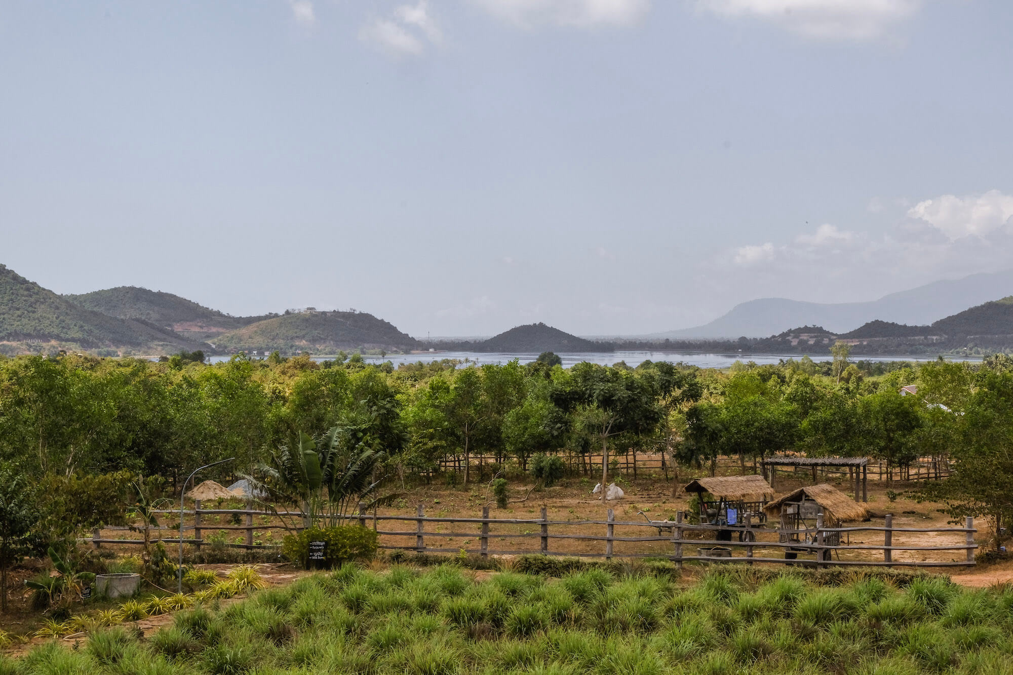 Quiet secret lake near Kampot